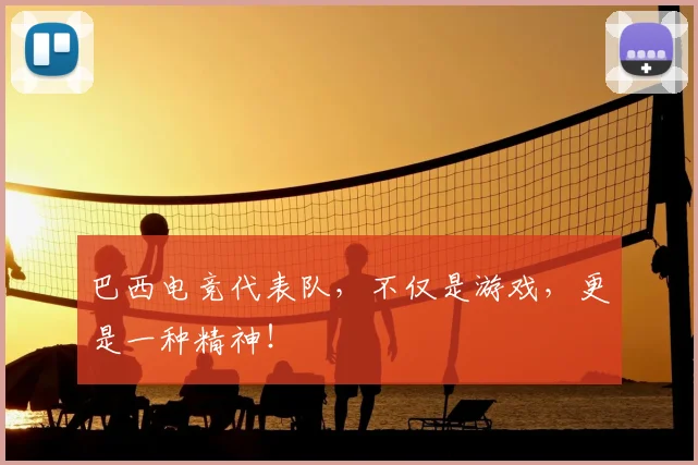 巴西电竞代表队，不仅是游戏，更是一种精神！